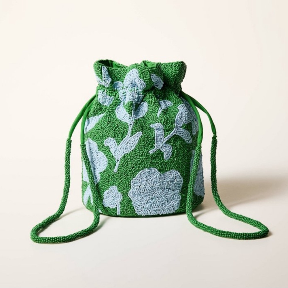 Kate Spade at Target Rose Beaded Drawstring Bucket Bag